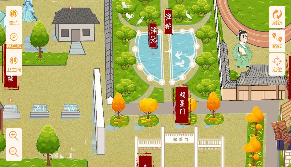 龙门镇手绘地图景区语音讲解导览系统：智慧景区建设的基石